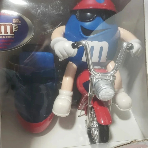 M&Ms Red/White/Blue Motorcycle Candy  Dispenser Limited Edition. - Picture 2 of 8